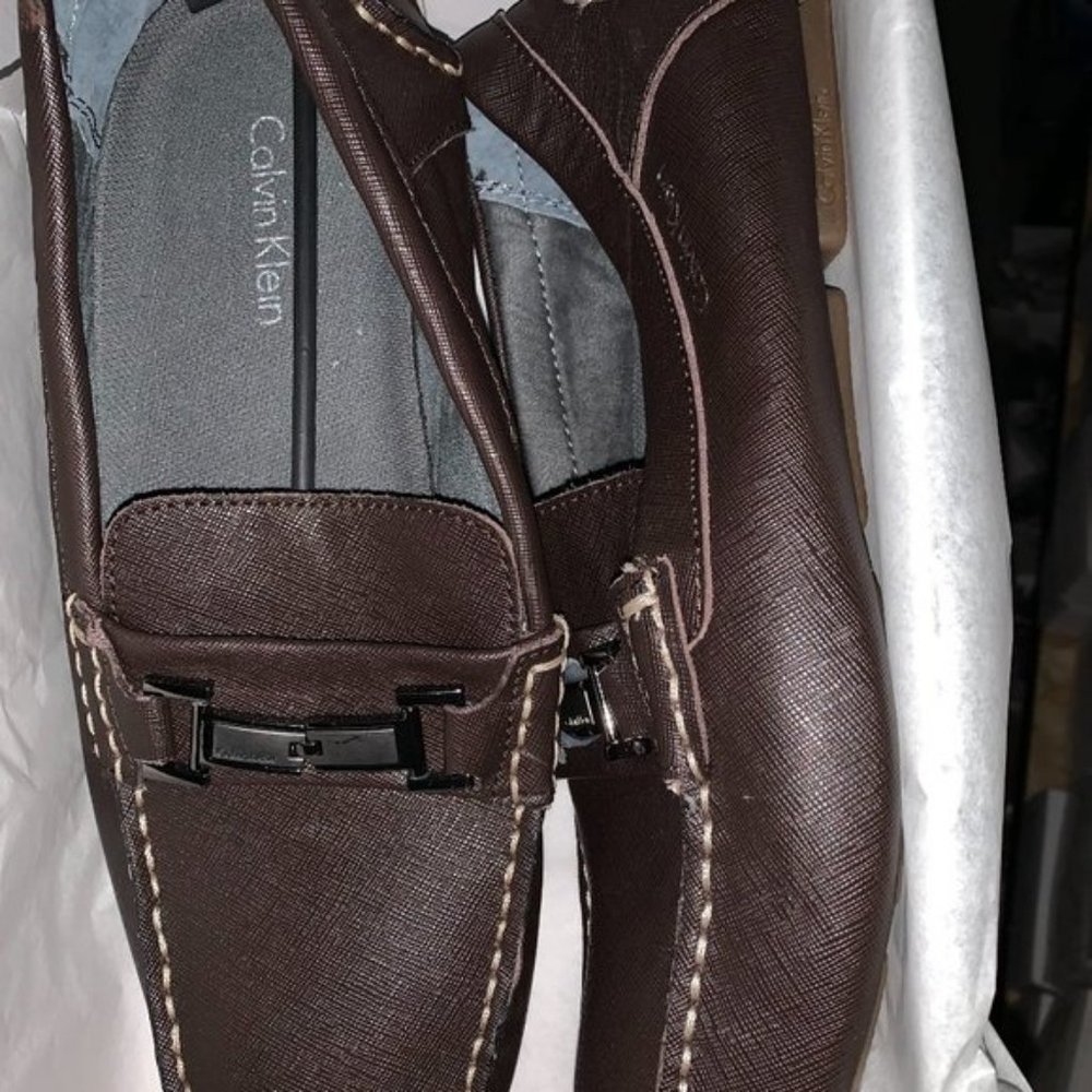 New & Authentic Calvin Klein Loafer Brown